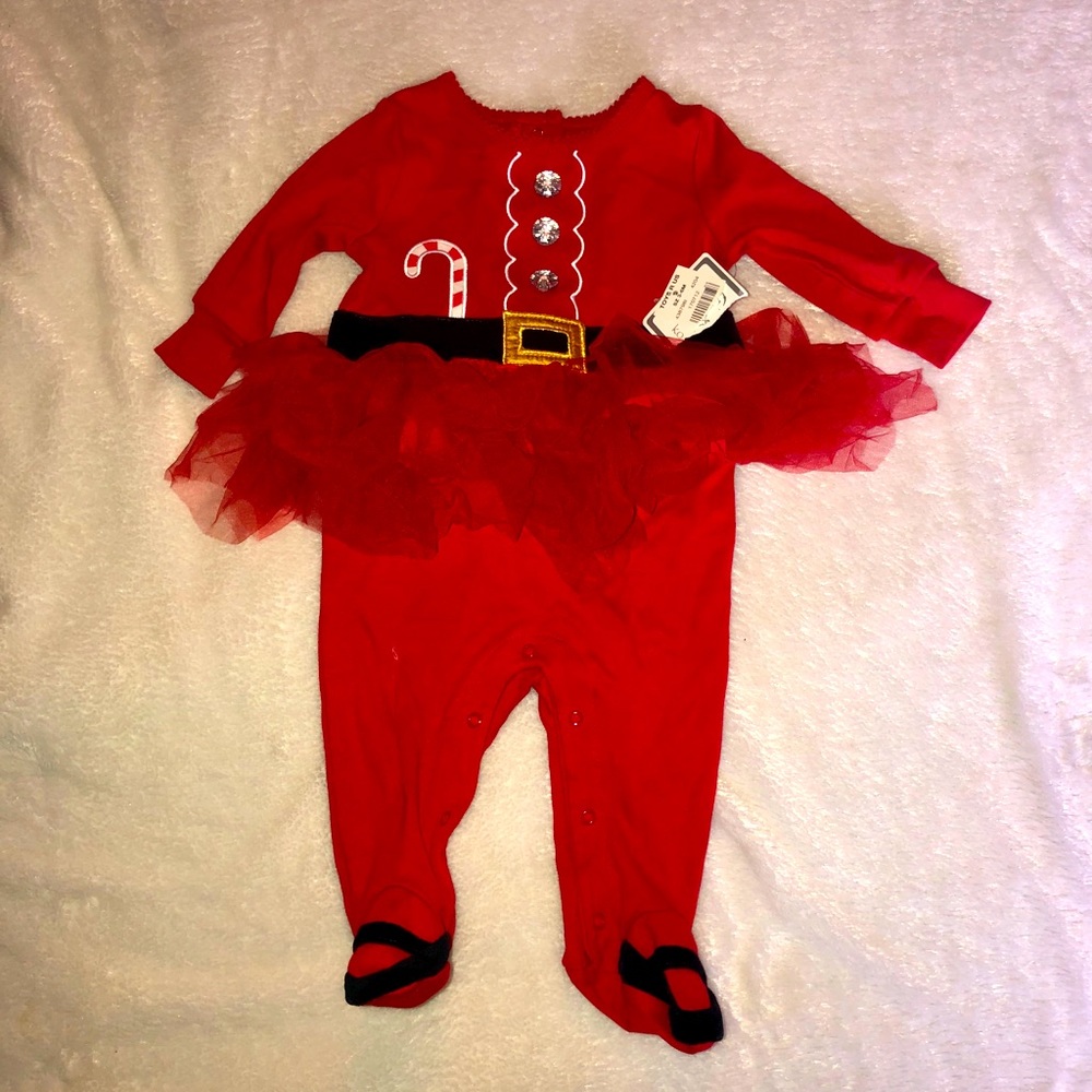 💥3 for $15💥 3-6 month Christmas tutu onesie